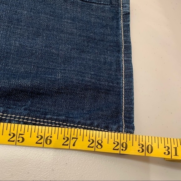 ReRock For Express Jeans Barely Boot Los Angeles Women’s Size 6S Dark Wash - Picture 10 of 10